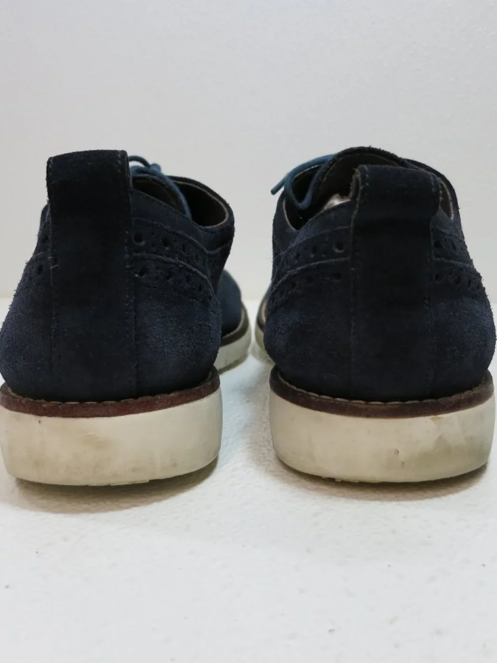 Black Brown 1826 Suede Brogue Leather Casual Dress Oxfords Shoes Footwear 8.5 M